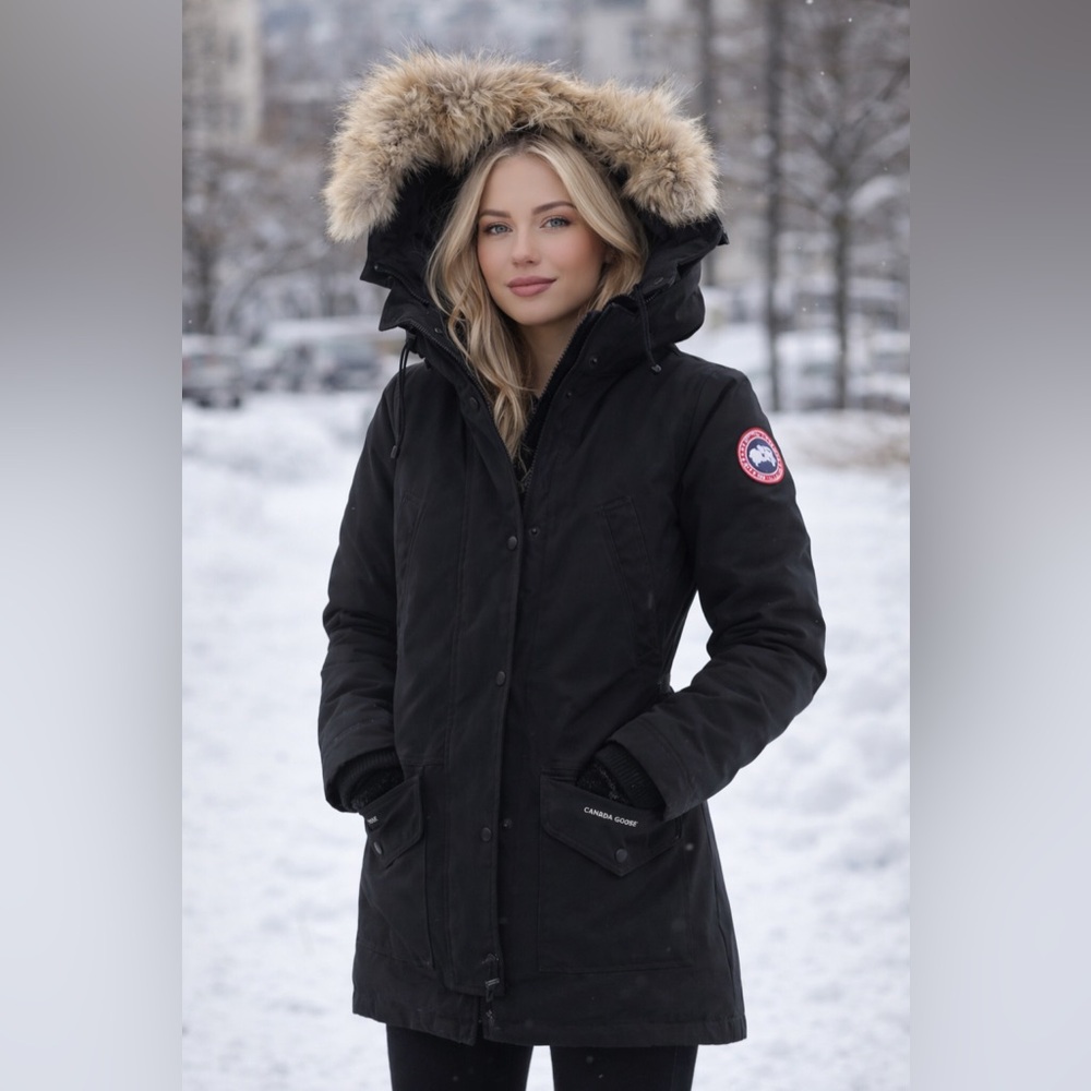 Canada Goose Trillium Parka Black Women's Winter Jacket, Size XS